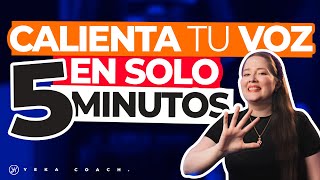 5 MINUTOS DE CALENTAMIENTO VOCAL INTENSO  NUEVOS EJERCICIOS CALENTAMIENTO VOCAL RÁPIDO Y EFECTIVO [upl. by Zach]