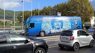 In diretta larrivo del Napoli allo stadio Arechi di Salerno 🙌 SalernitanaNapoli LIVE [upl. by Tim791]