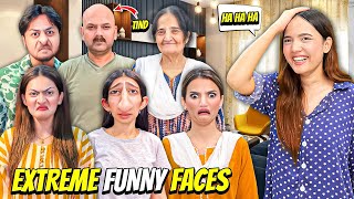 Extreme Funny Faces Challenge🤣Has Has Kai Bura Hal Hogia😂Sistrology [upl. by Yzzo]