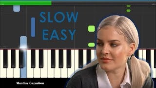 AnneMarie 2002 Slow Easy Piano Tutorial  How To Play [upl. by Nylahs]