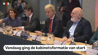 Kabinetsformatie van start Wilders teleurgesteld over besluit VVD [upl. by Llyrpa562]