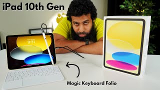 iPad 10th Gen Unboxing amp Review  iPad Magic Keyboard Folio [upl. by Xavier]