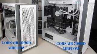 Corsair 5000D airflow vs Corsair 7000D airflow reviewing and comparing [upl. by Nnyloj]