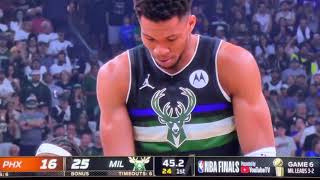 2021 NBA Finals G6 1st Quarter Part 3  Phoenix Suns vs Milwaukee Bucks [upl. by Kayla]