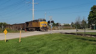 UP 6295 Leads Loads on the Edgewater Spur and into Edgewater 992024 [upl. by Jase]