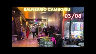 🔴 BALNEÁRIO CAMBORIÚ AO VIVO CAMINHANDO VENDO MOVIMENTO NA CIDADE [upl. by Airogerg]