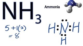 NH3 Lewis Structure  How to Draw the Dot Structure for NH3 Ammonia [upl. by Julianna]