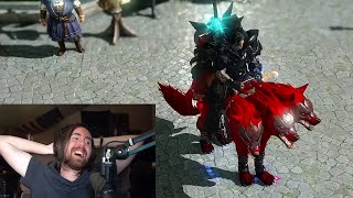 Asmongold finally gets the red cerberus Mount in Lost Ark [upl. by Penelope137]