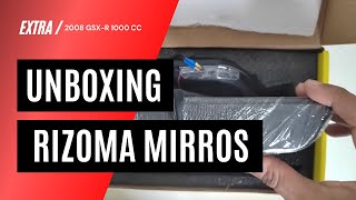 Unboxing of Rizoma Stealth like mirrors for 2008 Suzuki GSXR [upl. by Lankton79]