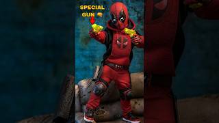 What Did Kidpool use to shoot 😂 deadpoolandwolverine marvel deadpool mcu [upl. by Lrigybab]