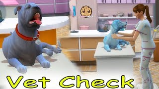 Vet Pets  Dogs amp Cats Care Medical Hospital Lets Play Sims 4 Cookie Swirl C [upl. by Ruosnam]