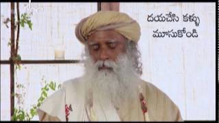 Meditation by sadguru in Telugu  Isha kriya 3 steps in meditation  dhyanam cheyadam ala [upl. by Jeniece]