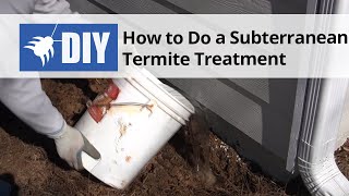 How To Do a Subterranean Termite Treatment [upl. by Kerge878]