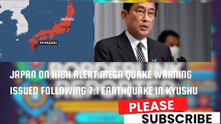 Japan on High Alert Mega Quake Warning Issued Following 71 Earthquake in Kyushu [upl. by Octavla]