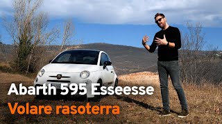 Abarth 595 EsseEsse  Volare rasoterra con 180 CV🕵️‍♂️ [upl. by Annodahs]