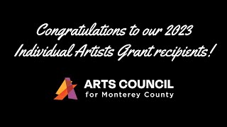 Congratulations to our 2023 Individual Artist Grant recipients [upl. by Enelra]