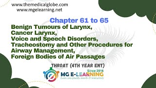 Diseases of Larynx and Trachea Chapter 61 to 65 Throat [upl. by Ellehcor784]