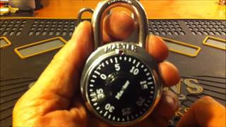 20 Decoding a Dial Combination Master Pad Lock The fast and easy way [upl. by Leonardo239]