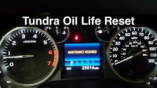 2014 Toyota Tundra How to Reset Oil Life Maintenance Required Reminder 20142017 2015 2016 2020 19 [upl. by Alec]