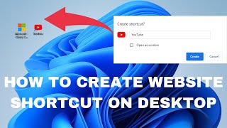 How to create Website Shortcut on Desktop [upl. by Shipp117]