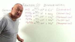 SÄUREN  DISSOZIATIONSSTUFEN  Chemie  Anorganische Verbindungen – Eigenschaften und Reaktionen [upl. by Marten]