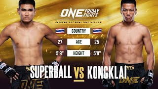 Intense Muay Thai Rematch 🔥 Superball vs Kongklai II  Full Fight [upl. by Chloe]