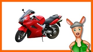 MOTORCYCLE   Bikes For Kids  Things That Go TV [upl. by Enobe]