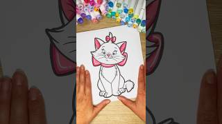 Marie Enjoy this ASMR colouring page asmr relaxing coloring art disney colouring [upl. by Ydnagrub]