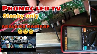 how to fix stanby promac led tv  simple fix [upl. by Narcis]