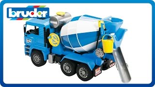 Bruder Toys MAN TGA Cement Mixer 02744 [upl. by Eugirne177]