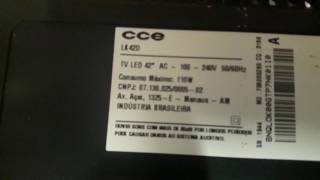 Tv cce lk42d sem audio [upl. by Nylessoj]