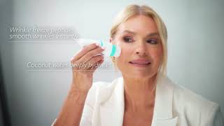 Sonia Kruger x freezeframe 48 HOUR WRINKLE FREEZE Ice Roller Mask ❄️🥥 [upl. by Nylirehc]