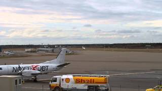 Flybe Nordic ATR72 takeoff from Turku Airport EFTUTKU [upl. by Eneri]