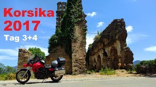 Korsika Motorradtour 2017  Cap Corse Klosterruine Orezza und der Strand von Saleccia  Tag 34 [upl. by Fording]