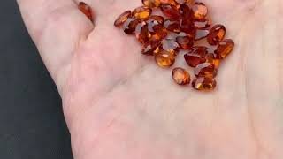 Hessonite Garnet gemstones [upl. by Particia]