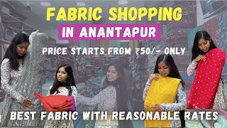 Fabric shopping in anantapur prices starts from ₹50 best fabric with reasonable prices trending [upl. by Annmarie]