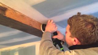 Festool Rotex RO90 sanding oak beams [upl. by Gustafson264]