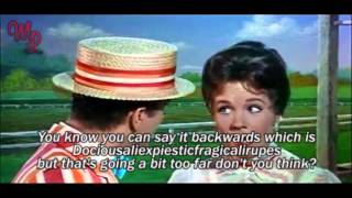 Mary Poppins 1964  quotSupercalifragilisticexpialidociousquot  VideoLyrics [upl. by Hamil]