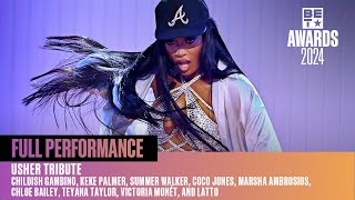 Teyana Taylor Victoria Monét Coco Jones Chlöe Keke Palmer amp More Honor Usher  BET Awards 24 [upl. by Constance]