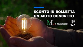 Bonus Sociale elettricità e gas lo sconto arriva direttamente in bolletta spot tv [upl. by Eiralc]