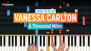 How to Play quotA Thousand Milesquot by Vanessa Carlton Older Lesson  HDpiano Part 1 Piano Tutorial [upl. by Malone]