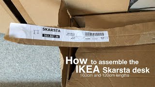 IKEA Skarsta assembly DIY sitstand desk instructions [upl. by Anertal]