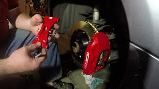 3 E9X M3 Rear Brake BBK Install [upl. by Aneekal]