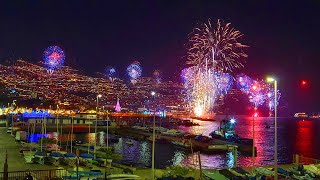 New Years Eve in Madeira 2021 2022  Show of Fireworks from Pestana CR7 [upl. by Nalehp]