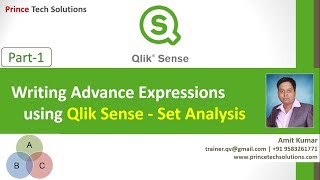 Qlik Sense Tutorial  Writing Advance Expressions using Qlik Sense  Set Analysis Part1 [upl. by Atsahc]