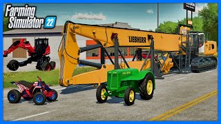 New Mods FS22  John Deere AOS Phiber Dash Liebherr R960 amp USA Quad 45 Mods [upl. by Ynattyrb336]