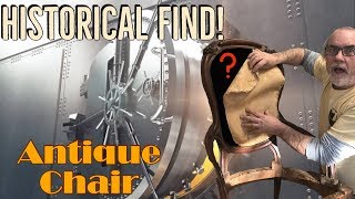 RARE FIND How to Upholster 1860s Antique Chair Restoration Pt 1 [upl. by Anilas]