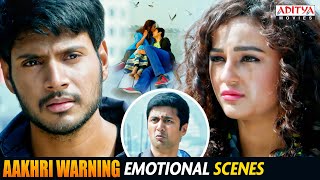 Aakhari Warning Movie Emotional Scenes  South Movie  Sundeep Kishan Seerat Kapoor  Aditya Movies [upl. by Jolyn]