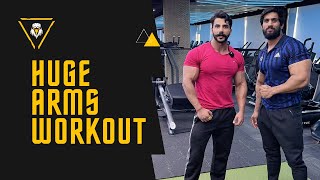 ARMS WORKOUT IN CHANDIGARH  NITIN CHANDILA  BHARAT SINGH WALIA [upl. by Osi]