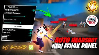 Free Fire Max  FFH4X Panel Main Id Safe ✅ 🔥 Auto Headshot injector  New Update FF hack Injector [upl. by Ayit]